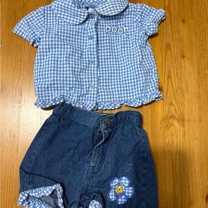 OshKosh B'gosh Blue Checkered Shirt